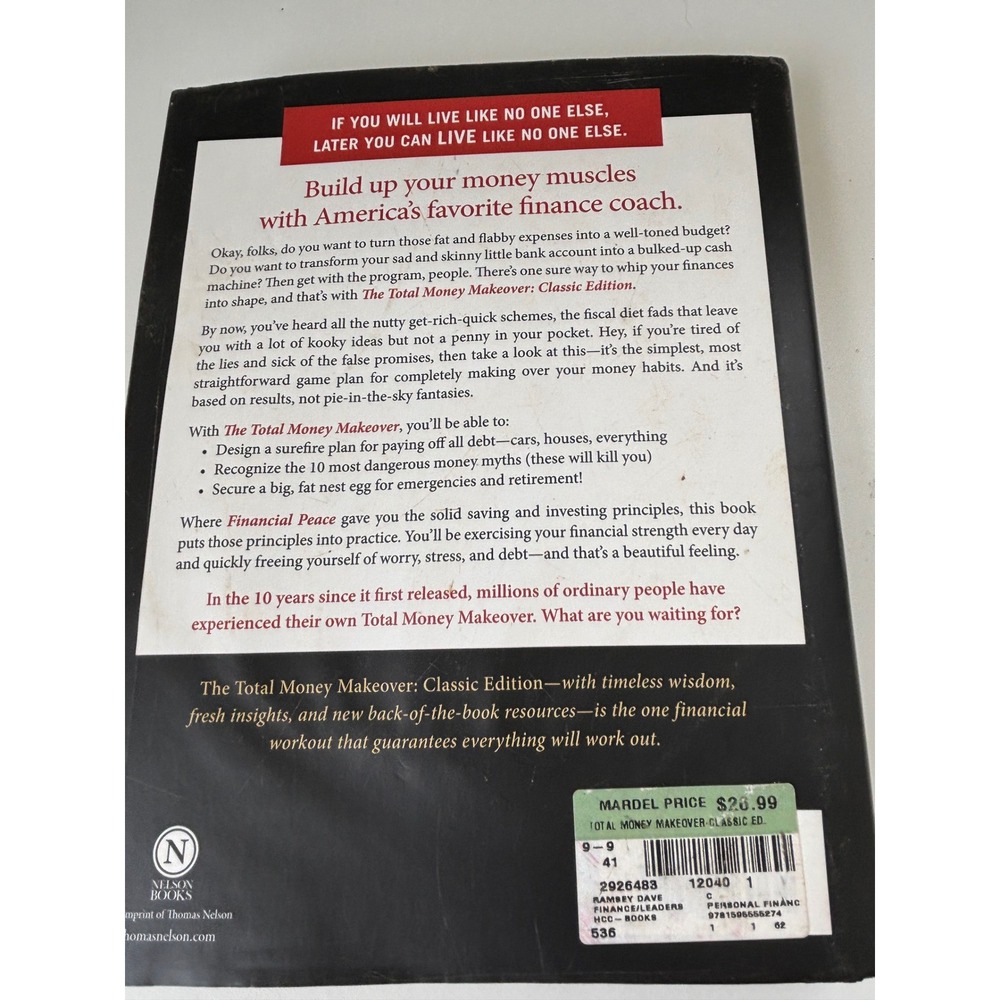 The Total Money Makeover Classic Edition Dave Ramsey Hardcover Finance Book - Picture 3 of 5